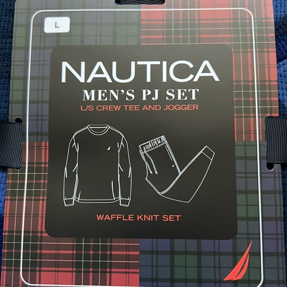 NAUTICA - NWT blue camo waffle pajama set - Picture 3 of 7